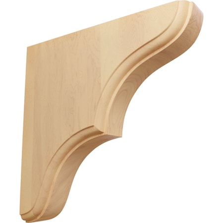 Ekena Millwork 1 3/4"W x 7 1/2"D x 7 1/2"H Stratford Wood Bracket, Red Oak BKTW02X08X08STRO